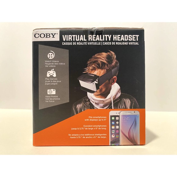Coby VR Headset Compatible with iPhone & Android Phone Up To 6-Inch Displays - Picture 3 of 5
